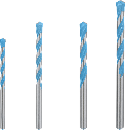 Conjunto de brocas Bosch EXPERT MultiConstruction CYL-9 com 4 peças.